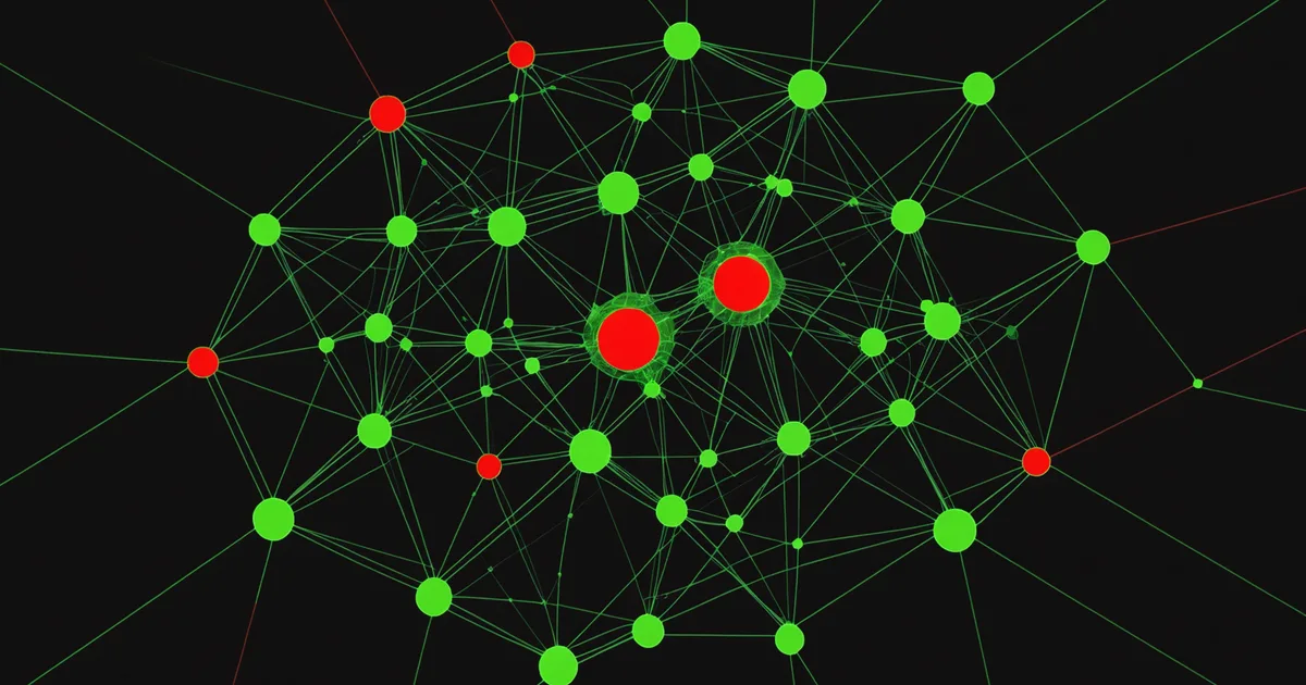 Abstract visualization of a null pointer detection moment